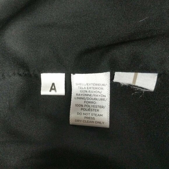 Ann Taylor LOFT Black Empire Waist Dress XS V Neck - Picture 4 of 4